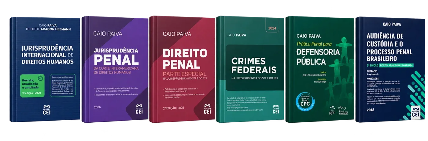 Livros publicados por Caio Paiva pela Editora CEI